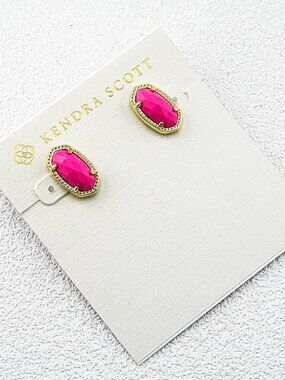 Kendra Scott Pink Turquoise Stud Earrings